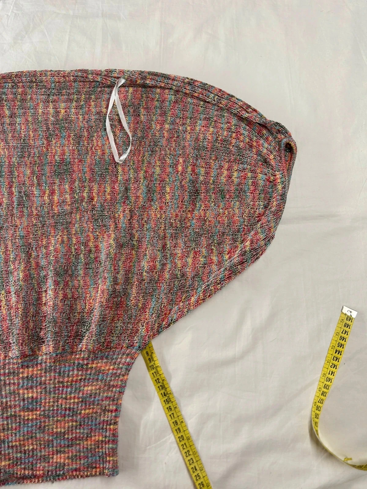Top multicolor vintage believe em lã – photo 3